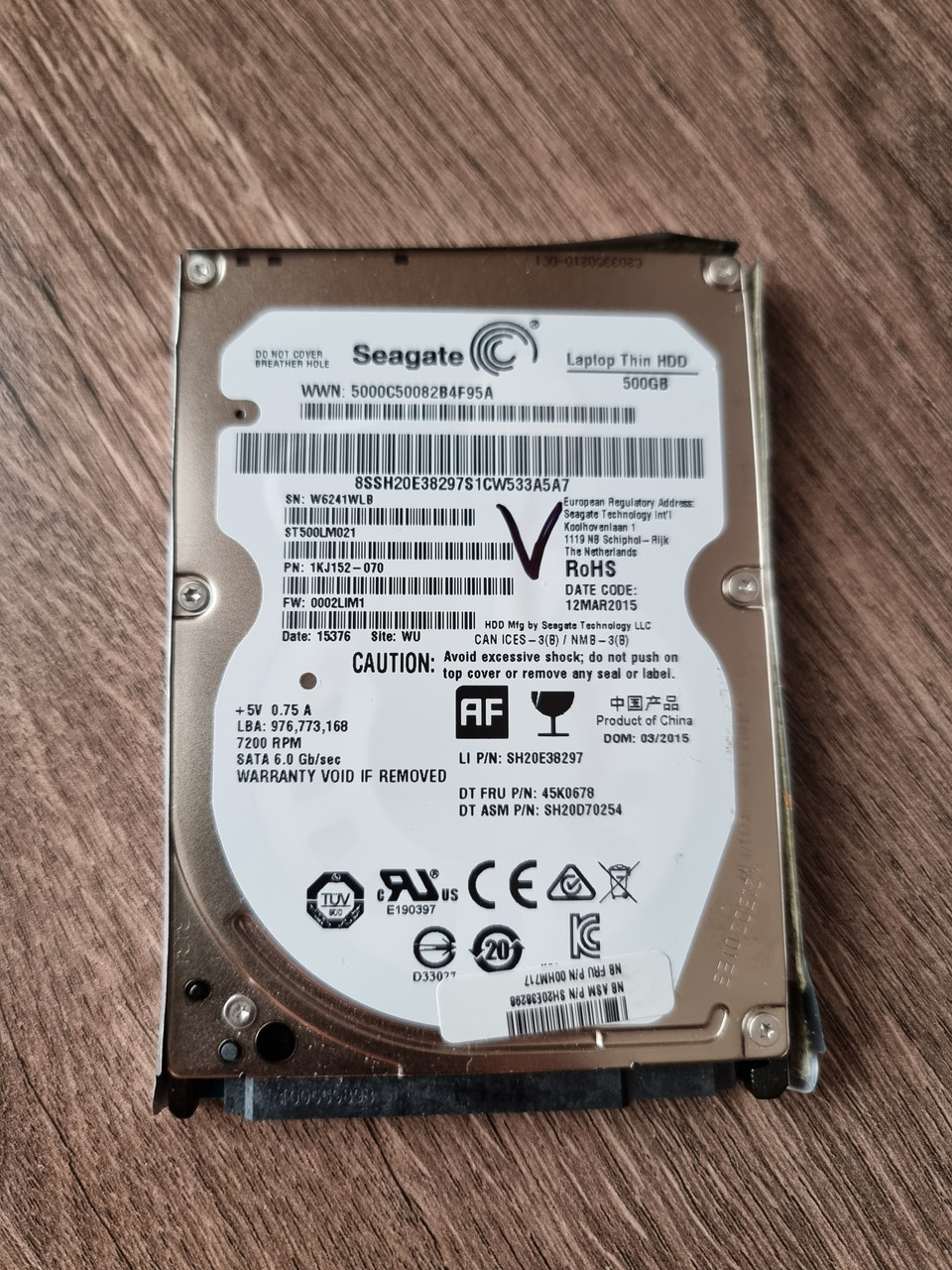 Быстрый 2.5 жесткий диск 500GB Seagate 32MB SATA 3 7200 для всех ноутбуков - фото 1 - id-p1776908969