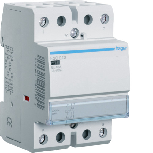 Контактор Hager ESC240 40A 230В 2НВ