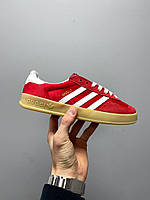 Женские кроссовки Adidas X Gucci Gazelle Red 7078649STU06360