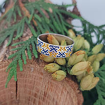 Кільце жіноче Орнамент, бронза, срібло, золото, фото 3