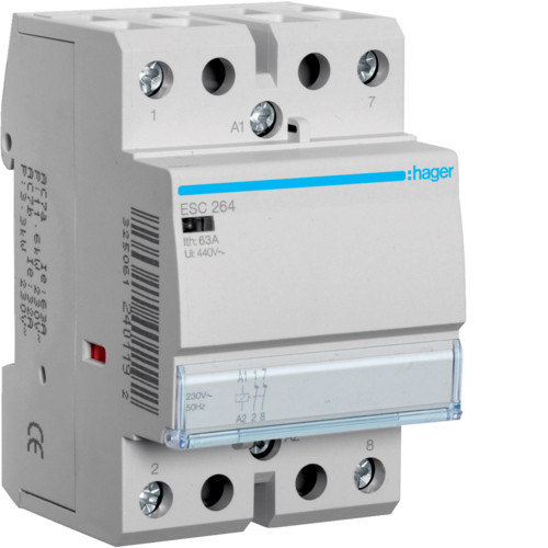 Контактор Hager ESC264 63A 230В 2НЗ