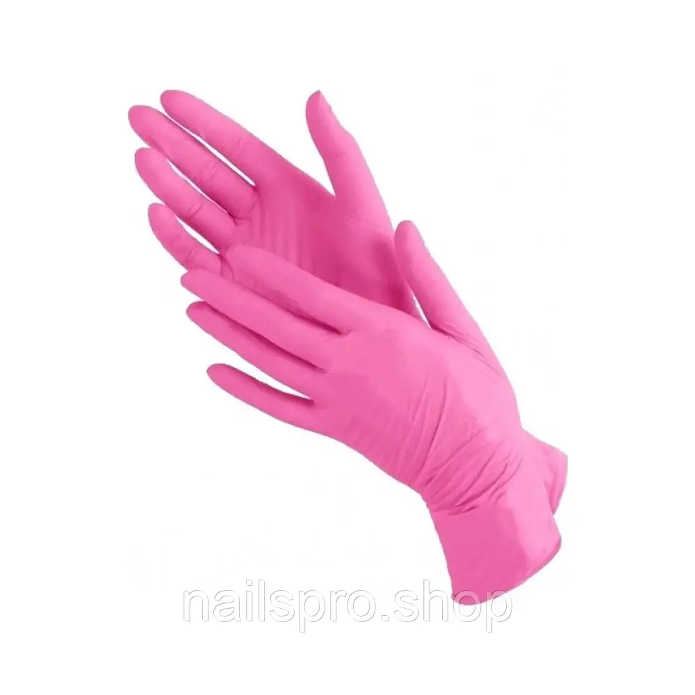 РУКАВИЦІ CEROS FINGERS НІТРИЛОВІ.РОЖЕВІ. 100 ШТ. РОЗМІР S