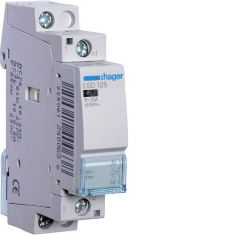 Контактор Hager ESD125 25A 24В 1НВ, фото 1
