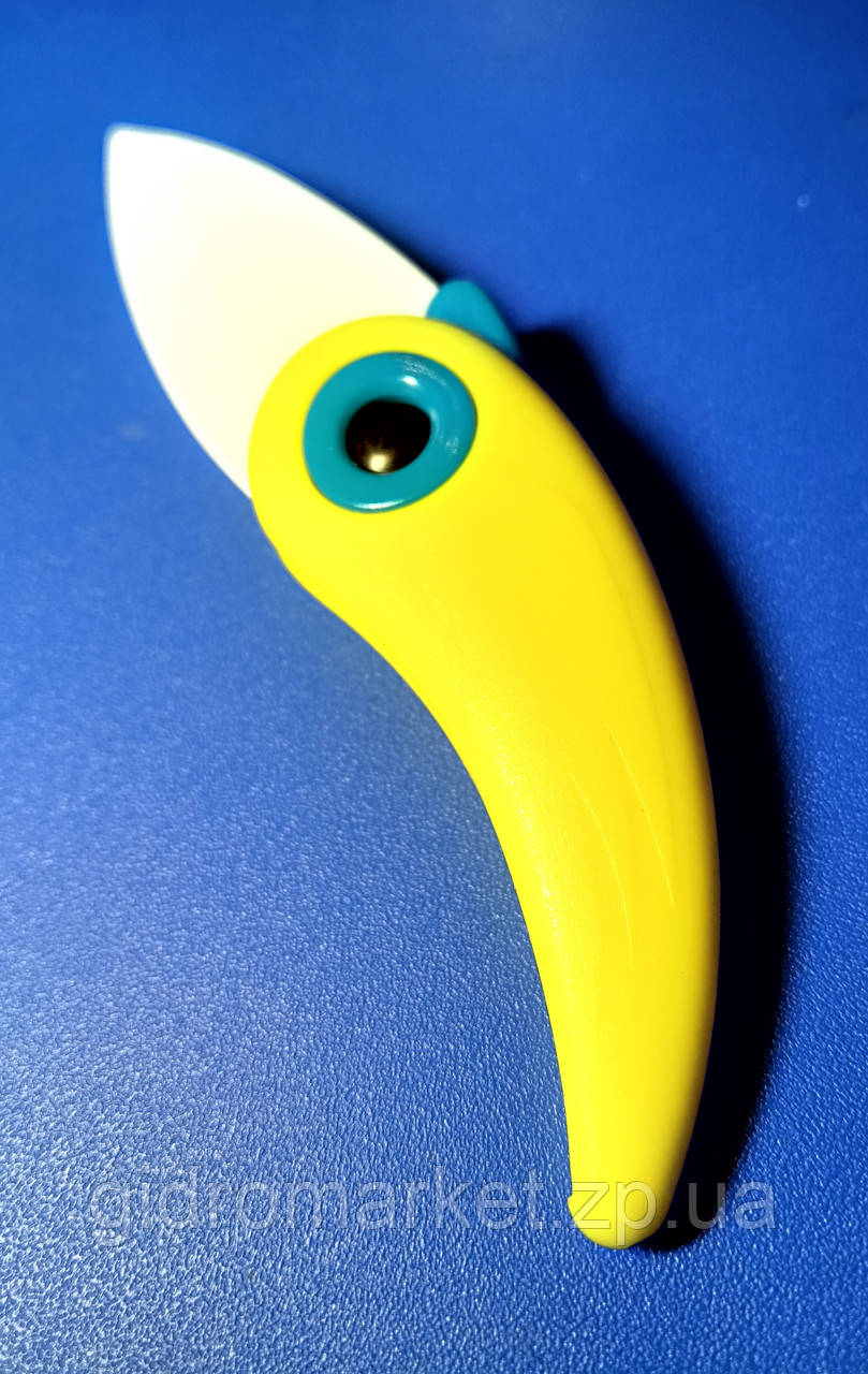 Складаний ніж папуги жовтий, фото 1