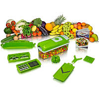 Овочерізка Nicer Dicer Plus, мультирізка для овочів і фруктів, подрібнювач для овочів із насадками