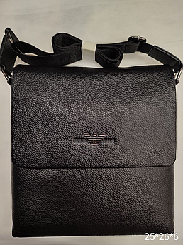 Чоловіча шкіряна сумка Giorgio Armani, тканина ремінь 24*28*6 см, 931197