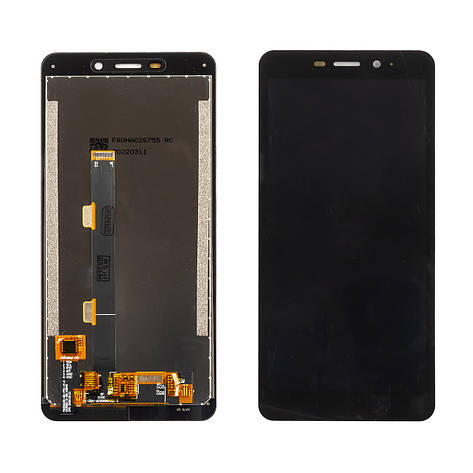 Дисплей ULEFONE Armor X3/X5/X5 Pro (2019) з чорним тачскріном, фото 1
