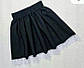 Шкільна спідничка на дівчинку, на зріст 134, 140, 146, 152 см, тканина костюмна, колір чорний, фото 3