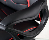 Крісло комп'ютерне Nitro червоно-чорне геймерське з м'якими підлокітниками, фото 3
