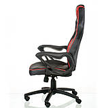 Крісло комп'ютерне Nitro червоно-чорне геймерське з м'якими підлокітниками, фото 4