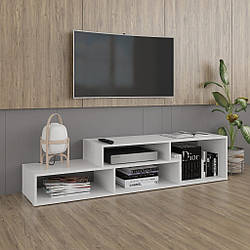 Тумба під телевізор з 4 відкритими полицями до спальні або передпокою Класичні тумби під тв 170см шириною