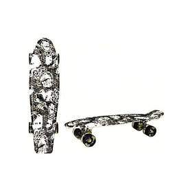 Скейт дитячий Пенні борд PU колеса зі світлом, 55 см