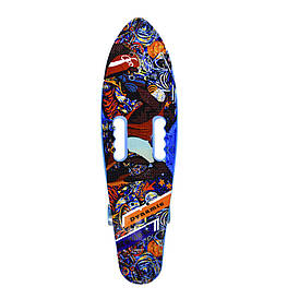 Скейт красивий Пенні борд Bambi колеса PU зі світлом, 68х20 см