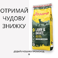 Josera (Йозера) Lam & Batate беззерновий сухий корм для собак з чутливим травленням, 12.5 кг