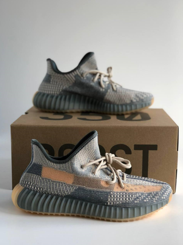 Кросівки чоловічі Adidas Yeezy Boost 350 V2 Grey Адідас Ізі Буст 350 сірі