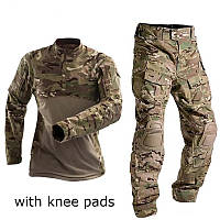 Тактичний костюм форма ЗСУ- Убакс і брюки з наколінниками Мультикам