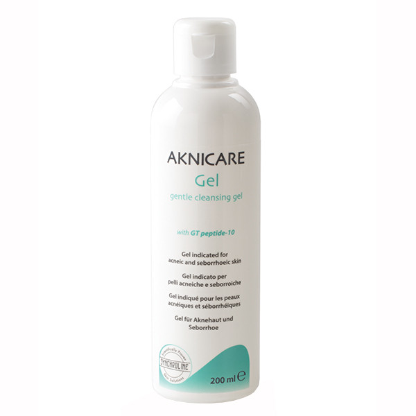 Synchroline Aknicare Gel ніжний очищуючий гель, що заспокоює шкіру з акне, 200 мл. До 09/2027, фото 1