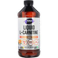 Аминокислота Now Foods L- Карнитин Жидкий с Цитрусовым Вкусом, L-Carnitine, 1000 м (NOW-00065)