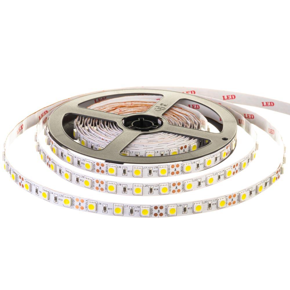 Светодиодная лента 12 В 1 м MOTOKO-600W-3528-IP20-12 SMD 2835 120 LED/m IP20 Белый - фото 2 - id-p1853450078