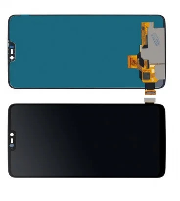 Дисплей OnePlus 6, A6000, A6003 модуль в зборі з тачскріном, чорний, OLED