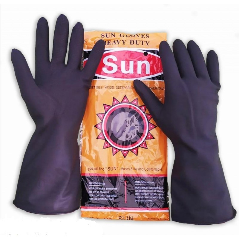 Захисні хімстійкі рукавички КЩС SUN 8(M),10(XL)