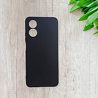 Чехол Silicone case Full для OPPO A17K с закрытым низом микрофиброй силикон