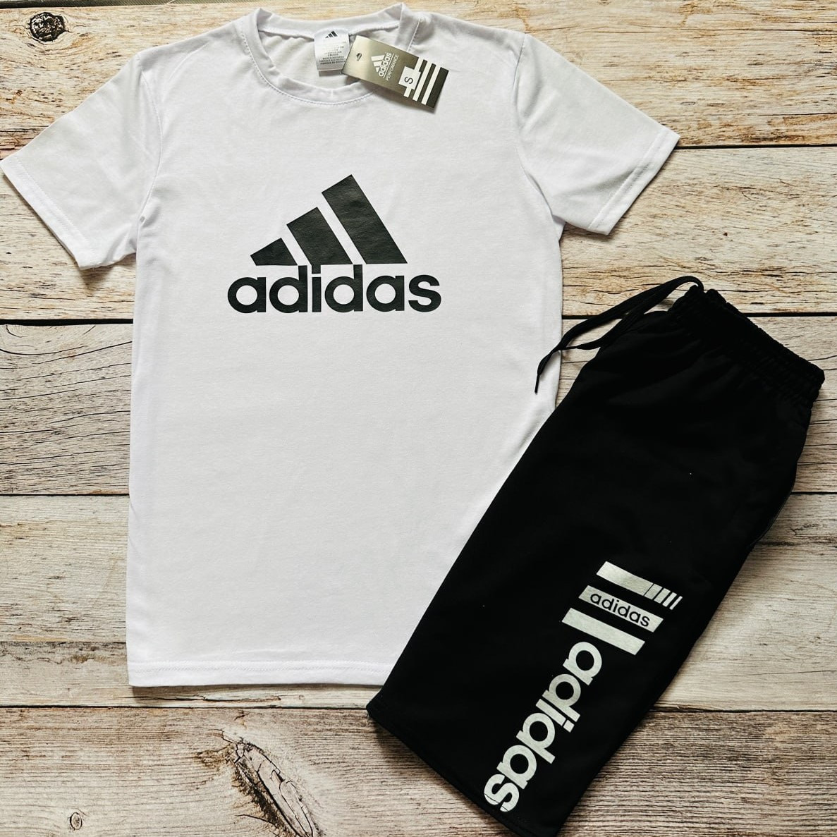 Чоловічий спортивний костюм Adidas літній, шорти футболка комплект Адідас