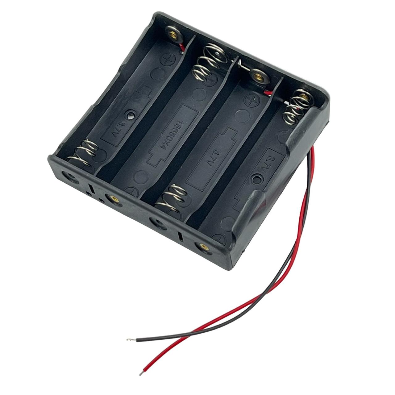 Бокс для акумулятора 18650 (4 шт), бокс для акумулятора,холдер для 3-х акумуляторов 18650