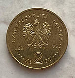 Монета Польщі 2 злітні 2006 р. Олімпійські ігри в Турині, фото 2