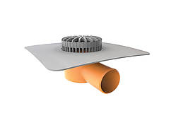 Лійка терасна ПВХ горизонтальна Topwet TWT 75 pvc V DN70