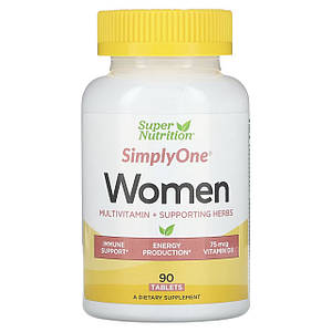 Вітаміни для жінок Super Nutrition Simply One Women Triple Power Vitamins 90 таб.