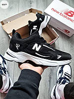 Мужские кроссовки New Balance 725 (чёрные с белым) спортивные комбинированные лёгкие кроссы 1050TP тренд