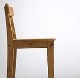INGOLF Барний стілець зі спинкою, морилка, 902.178.11, фото 2