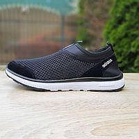 Женские летние кроссовки Adidas (чёрные с белым) качественные дышащие повседневные кроссы О20571 37 тренд