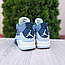 Чоловічі кросівки Nike Air Jordan 4 (сірі із зеленим) модні повсякденні кроси 10990 Найк vkross, фото 5