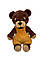 Ведмедик з тістечком Коричневий Плюшева Іграшка Ручної Роботи Handmade 23 см, фото 2