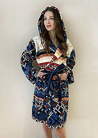 Халат з мікрофібри Велсофт, розмір L 50-52 / довжина 100 см.