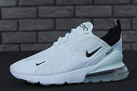 Мужские летние кроссовки Nike Air Max 270 (белые) светлые спортивные кроссы на лето К11600 vkross