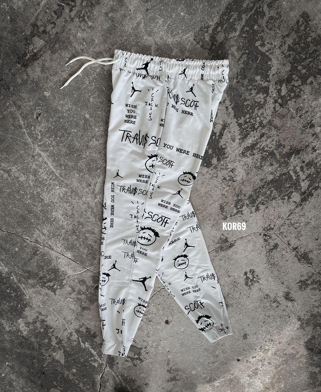Спортивні штани kor69 (білі) класні легкі молодіжні споривки для хлопця top, фото 1