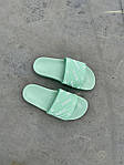 Жіночі шльопанці Balenciaga Slides Small Logo Mint Green (м'ятні) модні красиві відкриті шльопанці L0441 top, фото 3