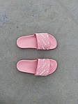 Жіночі стильні шльопанці Balenciaga Slides Small Logo 'Pink' (рожеві) модне літнє взуття 0437 Баленсіага топ, фото 2