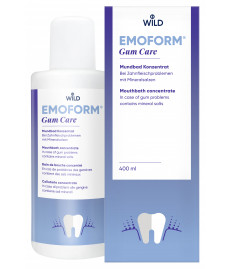 Ополіскувач рота для чутливих зубів EMOFORM Gum Care з мінералами без фторида. Концентрат 500 мл