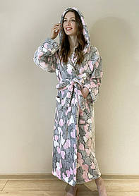 Халат з мікрофібри Велсофт, розмір L 50-52 / довжина 100 см.