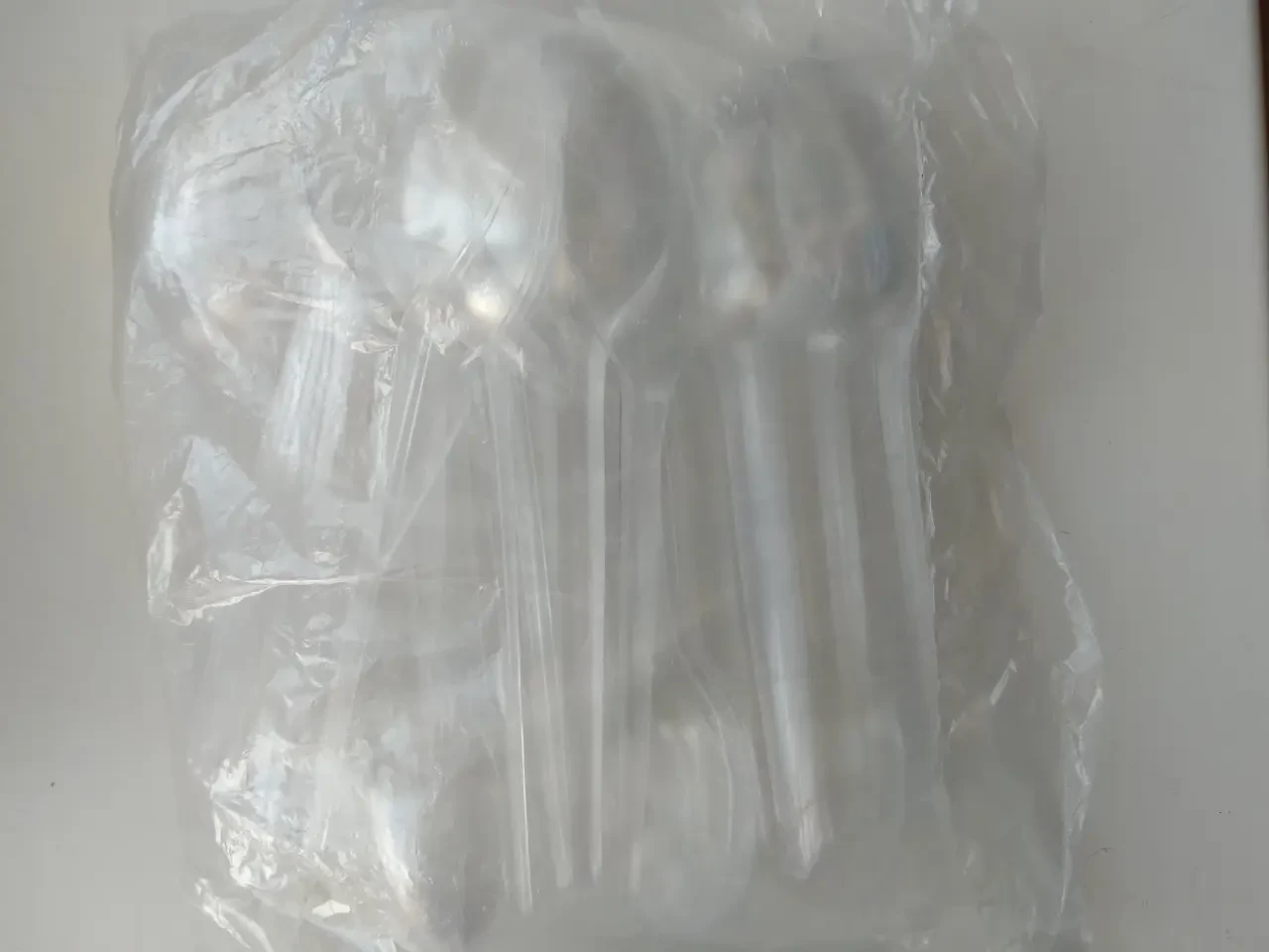 Ложка столова склоподібна прозора «Super» 100 шт, фото 1