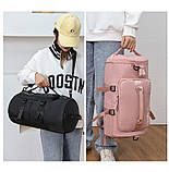 Сумка дорожня туристична містка. Рюкзак сумка спортивна для фітнесу з відділенням для взуття, фото 6