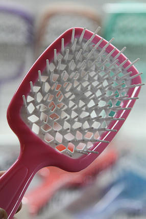 Антистатична масажна гребінець для розплутування волосся "SuperBrash Plus" Color, фото 2