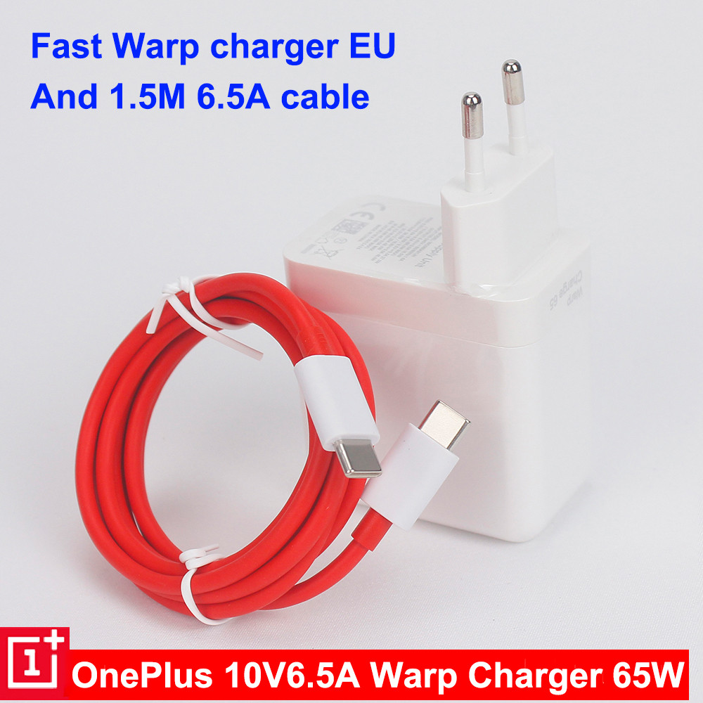 Мережевий зарядний пристрій OnePlus 9 Pro Warp CHARGE TURBO 65 W USB Adapter оригінал