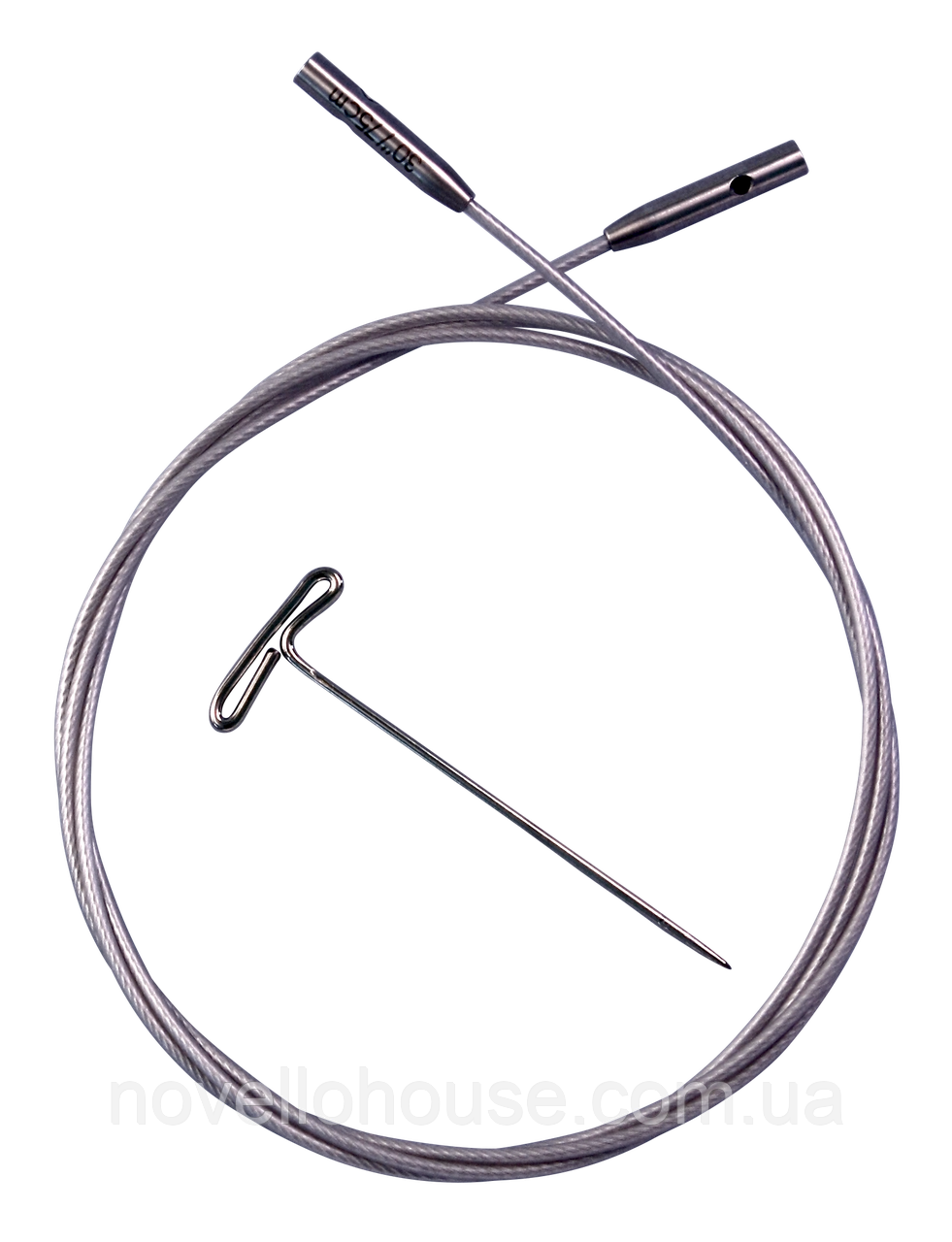 Кабель для знімних спиць ChiaoGoo (Чіагу) срібний SWIV 360 Silver Small 15 см № 7706-S