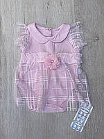 Боди-платье для девочки Puan Beby 5834 62 см Розовый