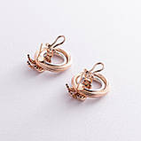 Золоті сережки "Кільця" с03181, фото 8